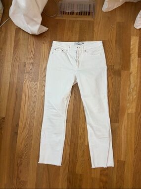 Vineyard Vines Off-White Straight-Leg Jeans